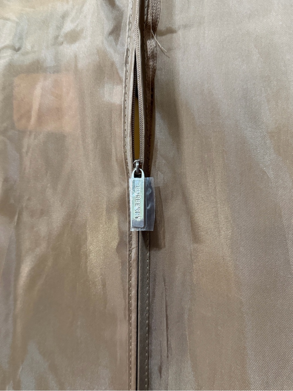 Burberry Beige Double-Breasted Trench Coat with Belt - Picture 9 of 12